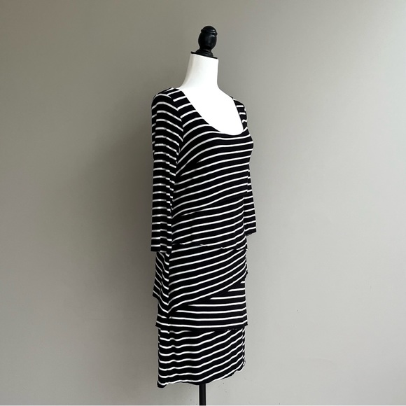 INC International Concepts striped tiered dress - Picture 2 of 7